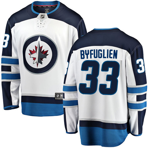 Kinder Winnipeg Jets Eishockey Trikot Dustin Byfuglien #33 Breakaway Weiß Fanatics Branded Auswärts